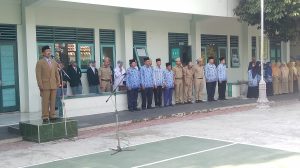 tim ict memberikan pengarahan ke Mahasiswa PPL di SMA Muhammadiyah 1 Sragen